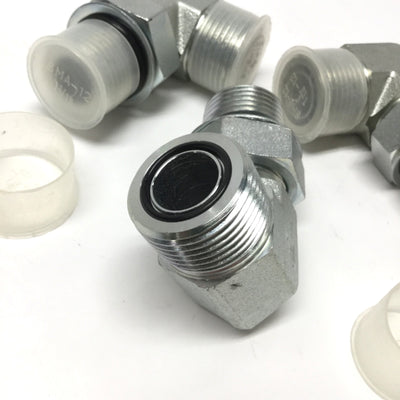 New – Open box Lot of 3 FS-6801-12-12 Hydraulic Fitting 90° Male Elbow 3/4" Face Seal to ORB