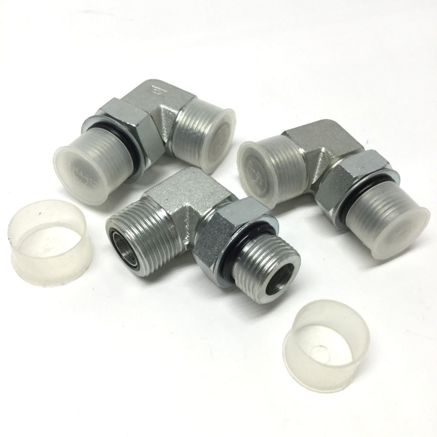 New – Open box Lot of 3 FS-6801-12-12 Hydraulic Fitting 90° Male Elbow 3/4" Face Seal to ORB