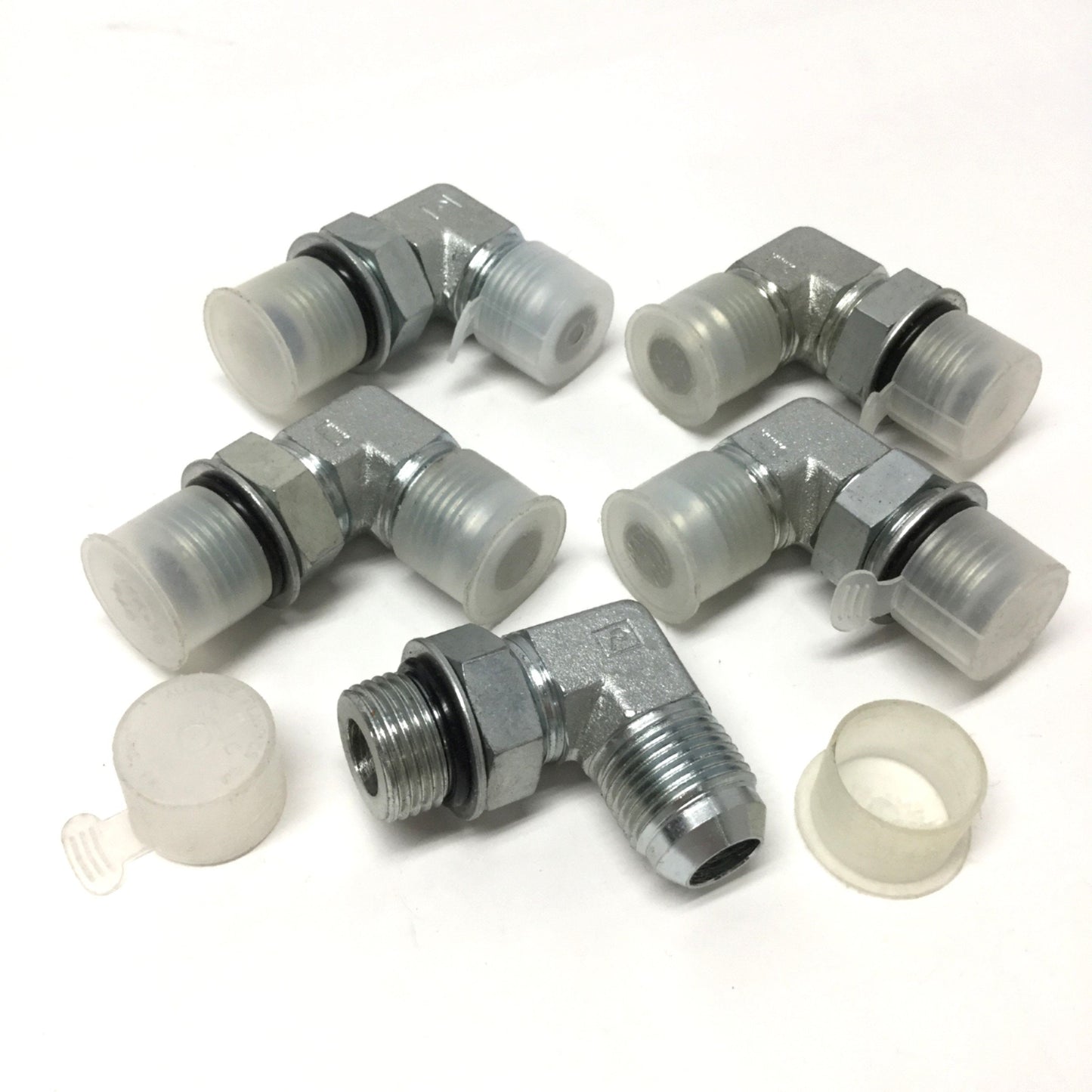New – Open box Lot of 5 6801-10-10 Hydraulic Fitting 90° Male Elbow 5/8" JIC 37° Flare x ORB