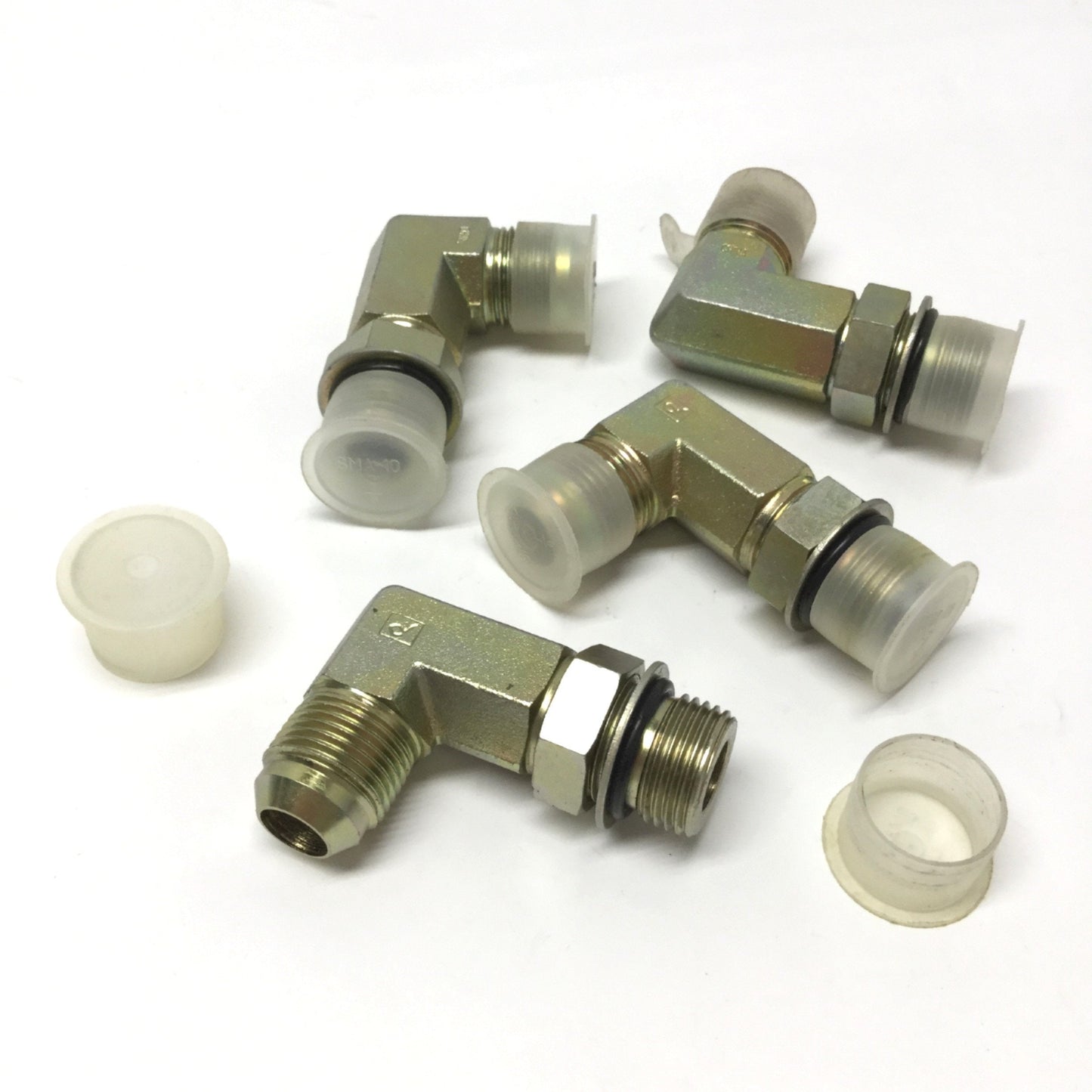 New – Open box Lot of 4 6801L-10-10 Hydraulic Fitting 90° Male Elbow 5/8" JIC 37° Flare x ORB