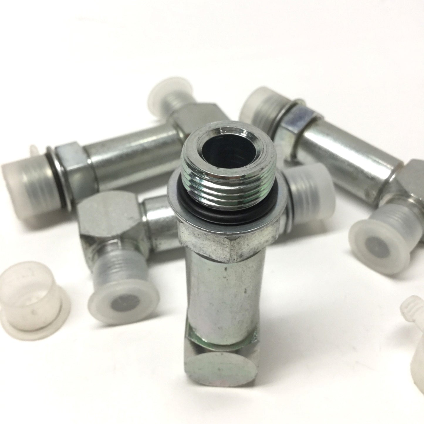 New – Open box Lot of 4 6801LL-08-10 Hydraulic 90° Male Elbow 1/2" JIC 37° Flare x 5/8" ORB