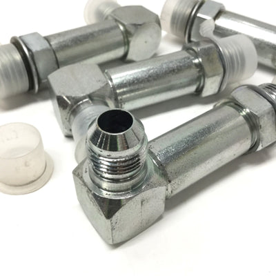 New – Open box Lot of 4 6801LL-08-10 Hydraulic 90° Male Elbow 1/2" JIC 37° Flare x 5/8" ORB