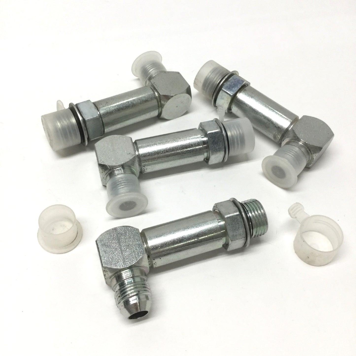 New – Open box Lot of 4 6801LL-08-10 Hydraulic 90° Male Elbow 1/2" JIC 37° Flare x 5/8" ORB