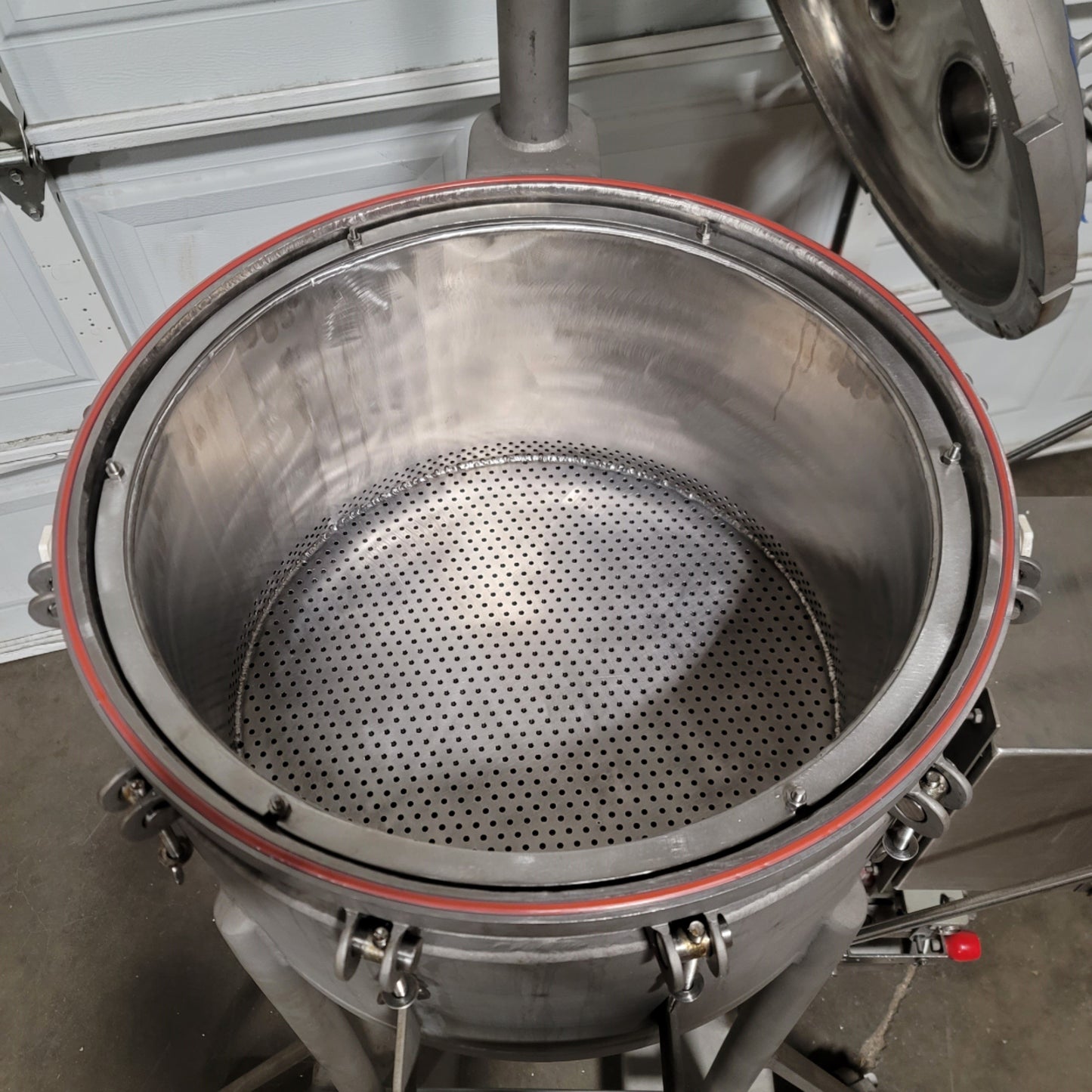 Used Steel Pro Inc Stainless Jacketed Nutsche Filter Vessel 25 Gallon 12" x 24" 316L