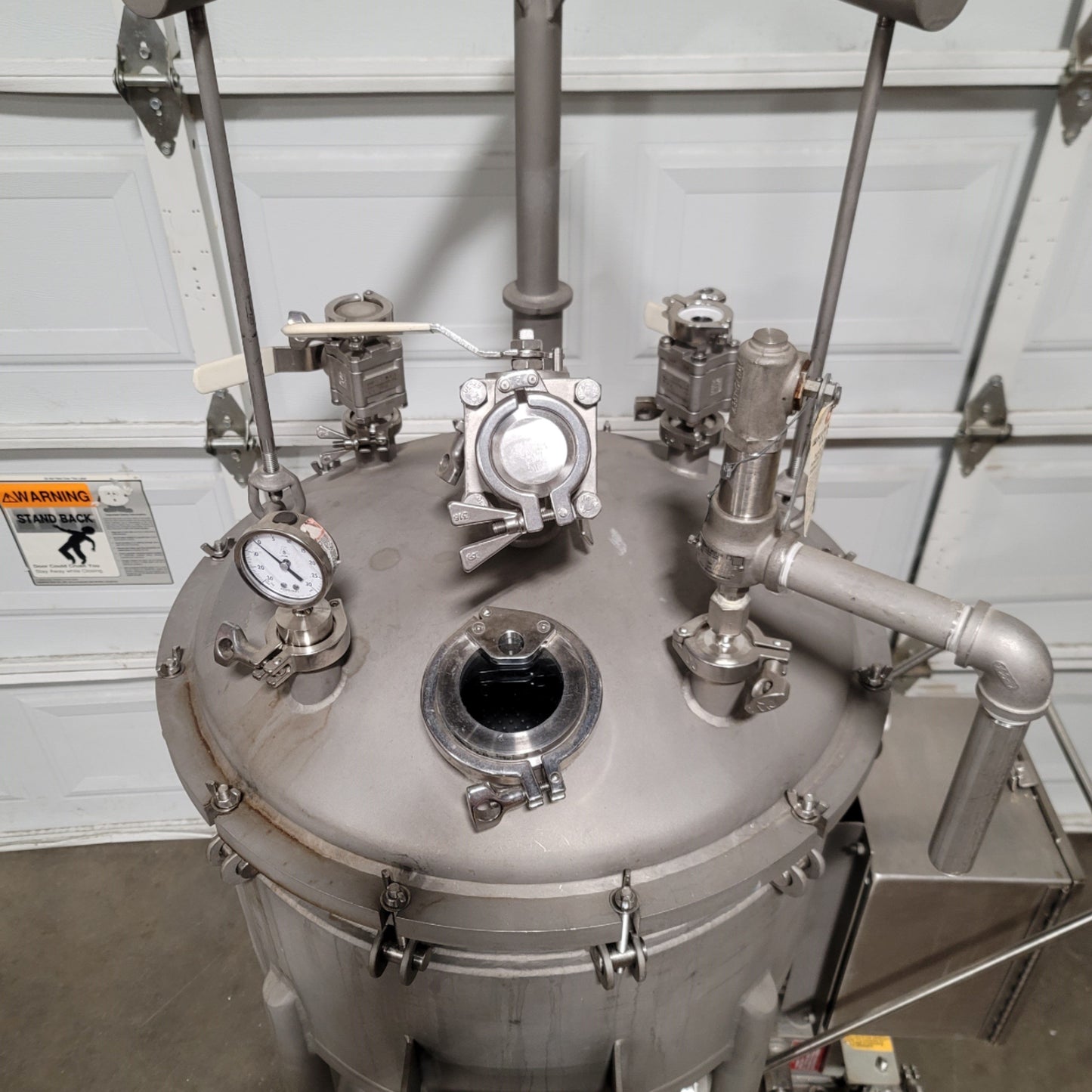 Used Steel Pro Inc Stainless Jacketed Nutsche Filter Vessel 25 Gallon 12" x 24" 316L