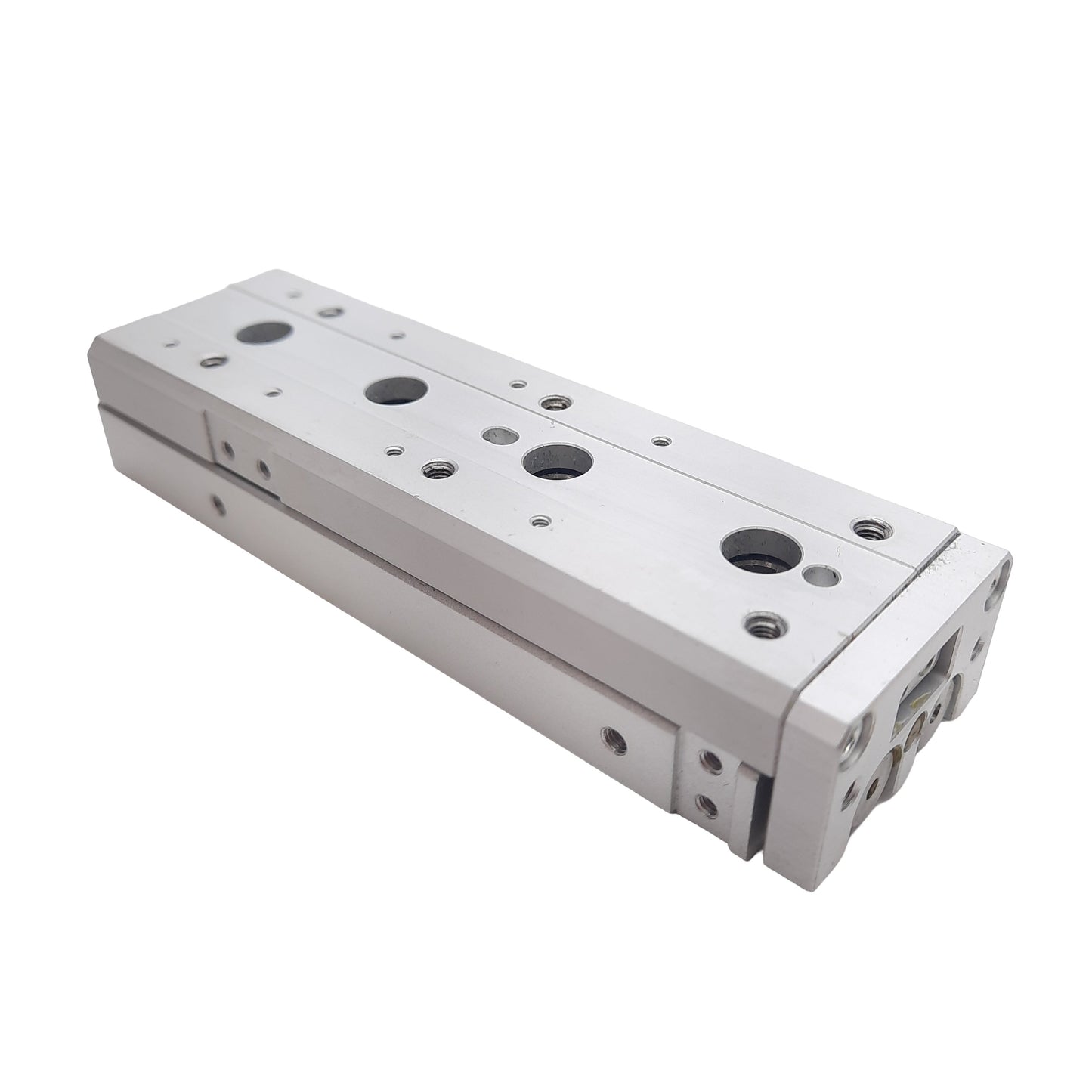 Used SMC MXS6-50 Pneumatic Slide Table, 50mm Stroke, ø6mm Bore, 0.15-0.7MPa, M3x0.5