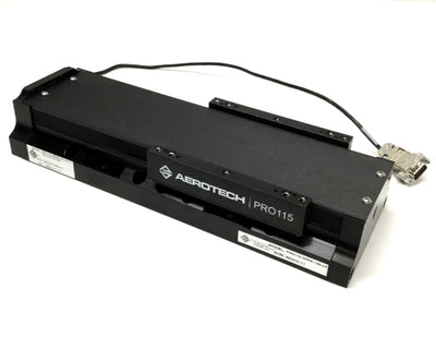 Used Aerotech PRO115 Ball Screw Linear Stage Actuator Positioner 100mm Travel 5mm/rev