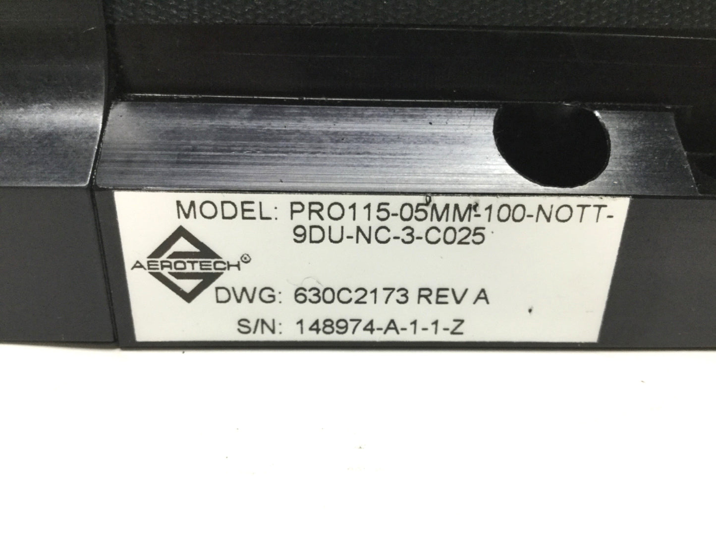 Used Aerotech PRO115 Ball Screw Linear Stage Actuator Positioner 100mm Travel 5mm/rev