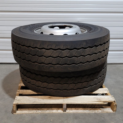 New other (see details) Lot Of 2 Bridgestone M870 All Position Radial Tire On Rim 315/80R22.5 *Takeoffs*