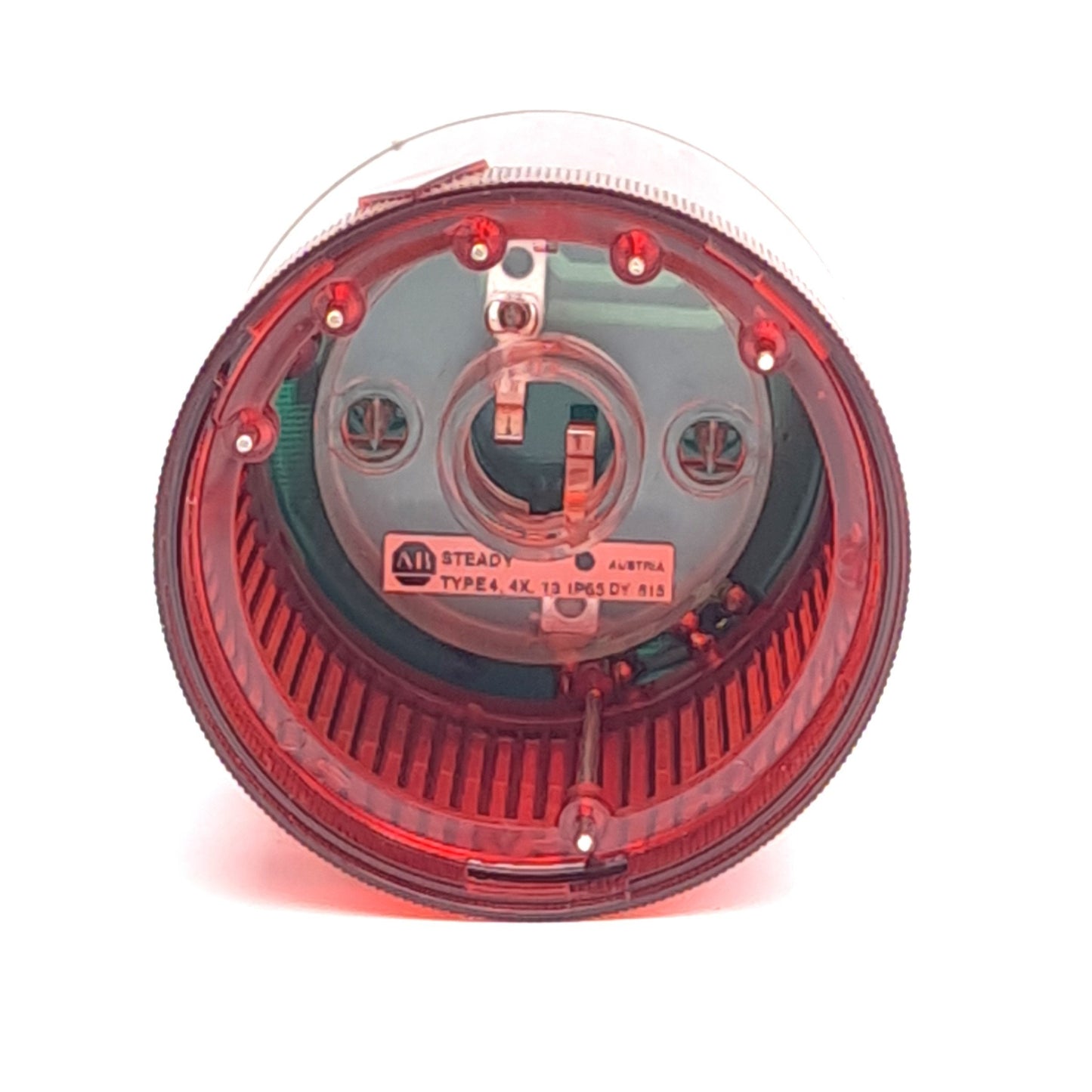 Used Allen Bradley 855T-G24DN4 Red Steady Incandescent Stack Light Module, 24V, 70mm