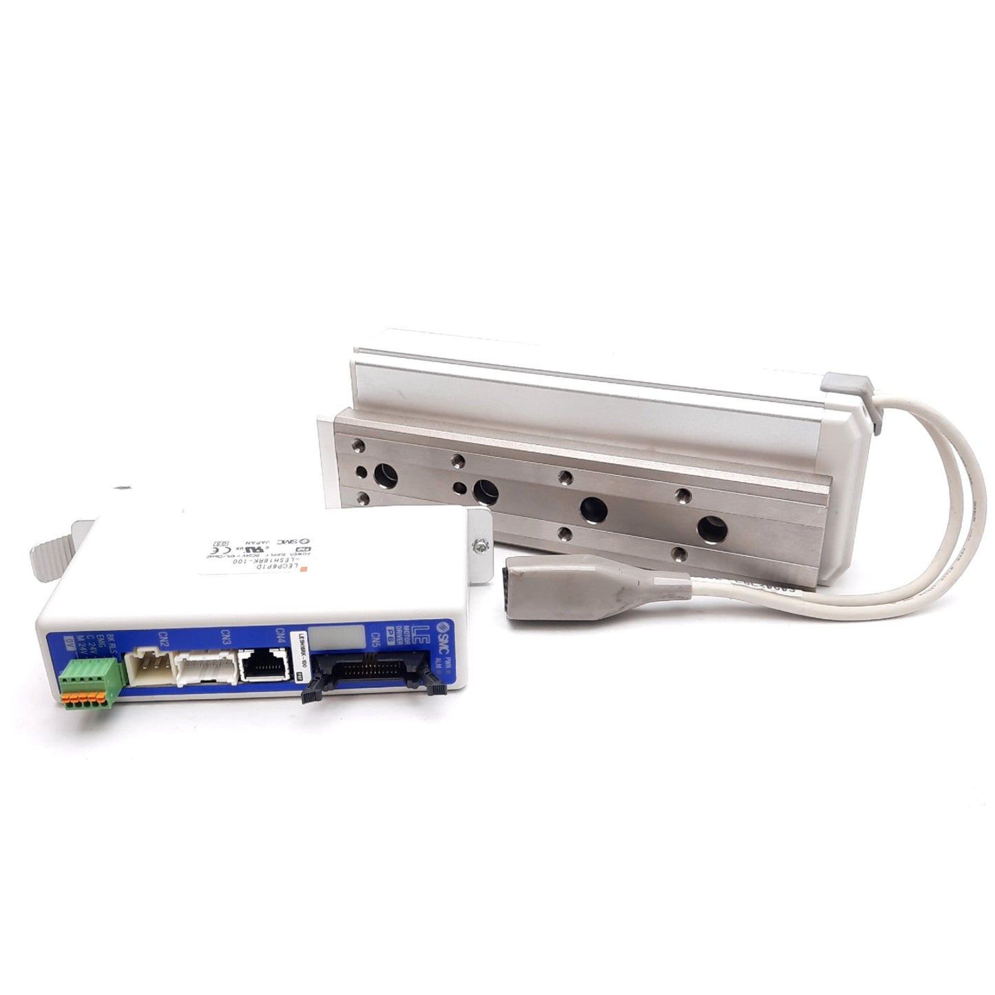 Used SMC LECP6P1D-LESH16RK-100 Step Motor Controller & Electric Linear Actuator 24VDC