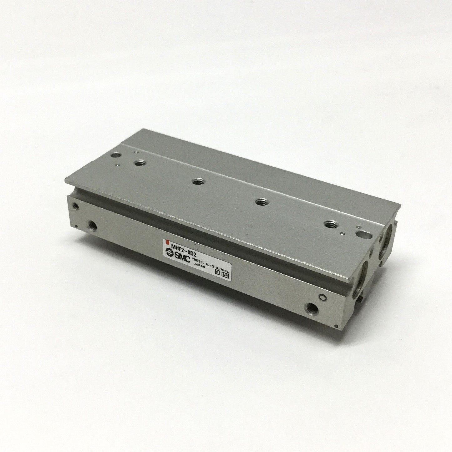 Used SMC MHF2-8D2 Low Profile Pneumatic Air Gripper 8mm Bore, 32mm Stroke