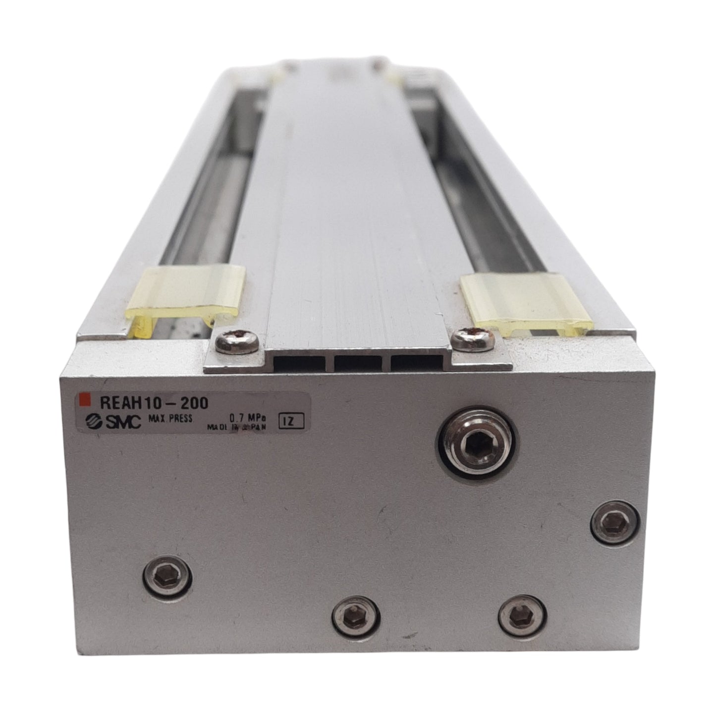 Used SMC REAH10-200 Sine Rodless Cylinder, ø10mm Bore, 200mm Stroke, 0.7MPa, M5x0.8