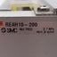 Used SMC REAH10-200 Sine Rodless Cylinder, ø10mm Bore, 200mm Stroke, 0.7MPa, M5x0.8