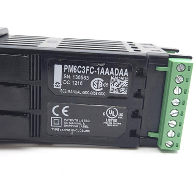 Used Watlow PM6C3FC-1AAADAA Universal Temp PID Controller, 20-28VAC/12-40VDC