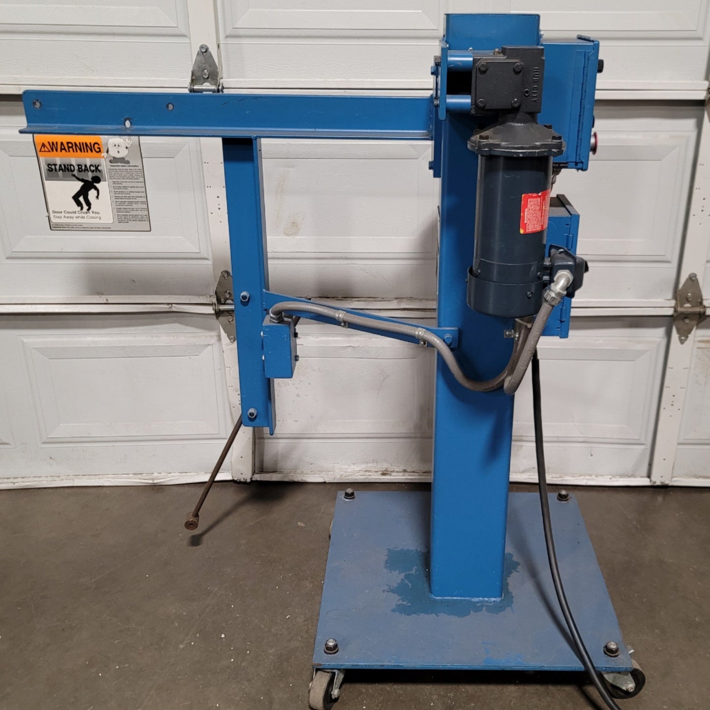 Used Progressive Machine Co 609-RH Powered Payoff Unwinder 11.5"W Spindle, 120VAC
