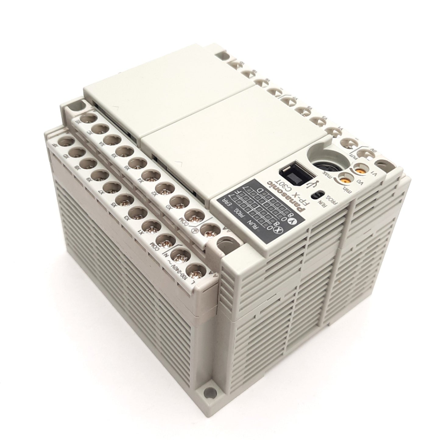 Used Panasonic FP-X C30T PLC Control Unit 16 DC Inputs,14 Relay Outputs 24VDC