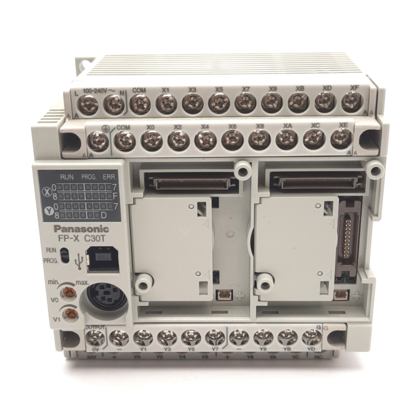 Used Panasonic FP-X C30T PLC Control Unit 16 DC Inputs,14 Relay Outputs 24VDC