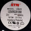 Used ETRI 125XR0281090 Cooling Fan, 220VAC 15W, 112.36CFM, 3200RPM, 48dBA, 4.75x4.75"