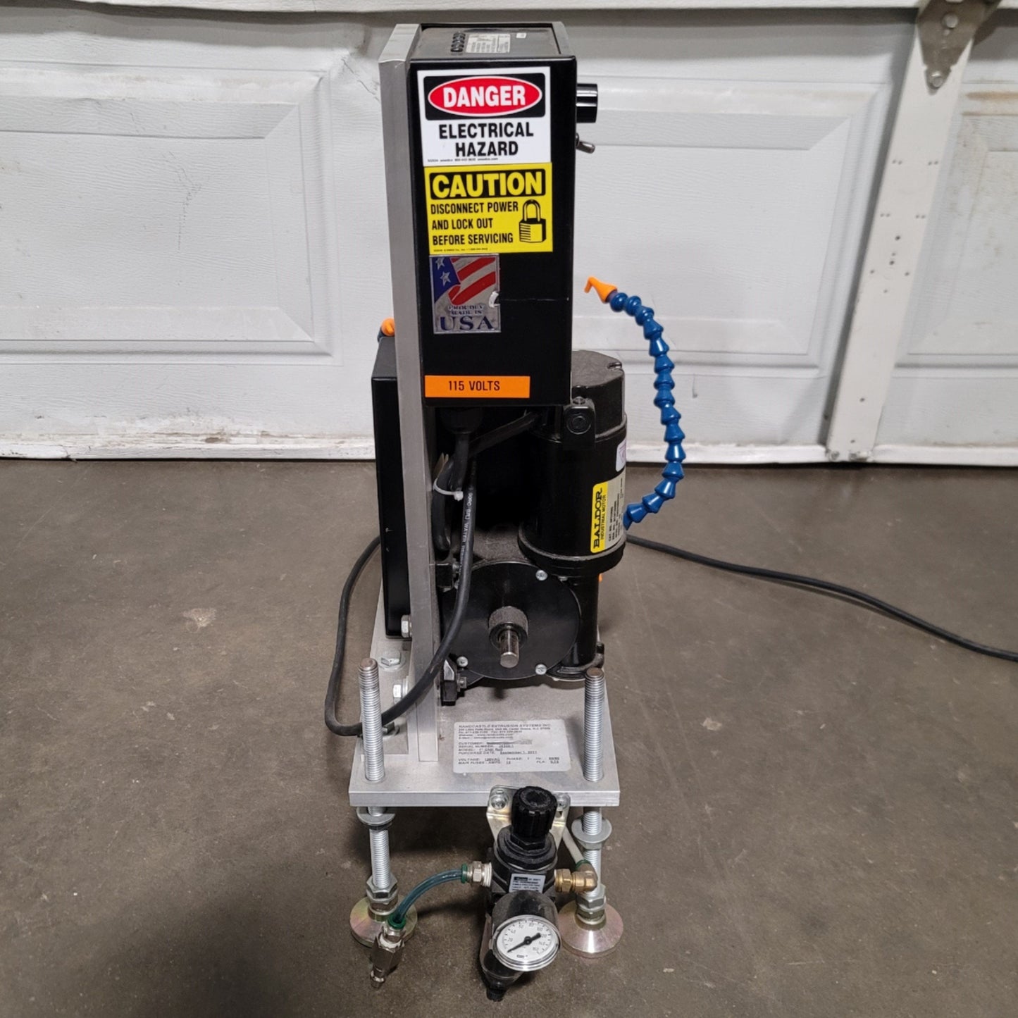 Used Randcastle Horizontal 7" Chill Roll Take Off For Cast Film 120VAC 12A 50/60Hz