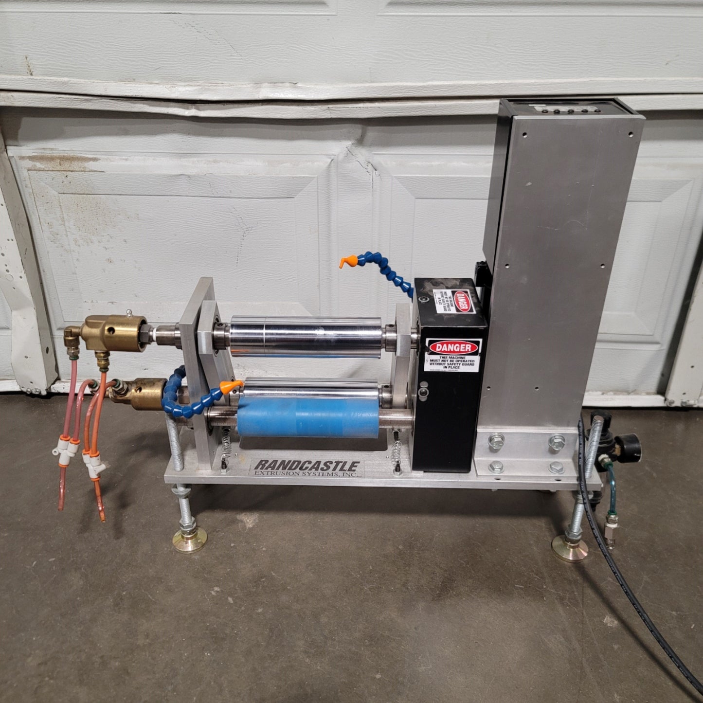 Used Randcastle Horizontal 7" Chill Roll Take Off For Cast Film 120VAC 12A 50/60Hz