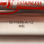 Used Bimba D-11846-A-12 Air Reservoir, 2.5in Bore, 250PSI, 1/4in NPT Ports, 304SS