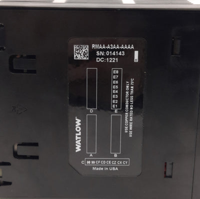Used Watlow RMAA-A3AA-AAAA Access Module, 24-28V, EtherNetIP/Modbus Communication