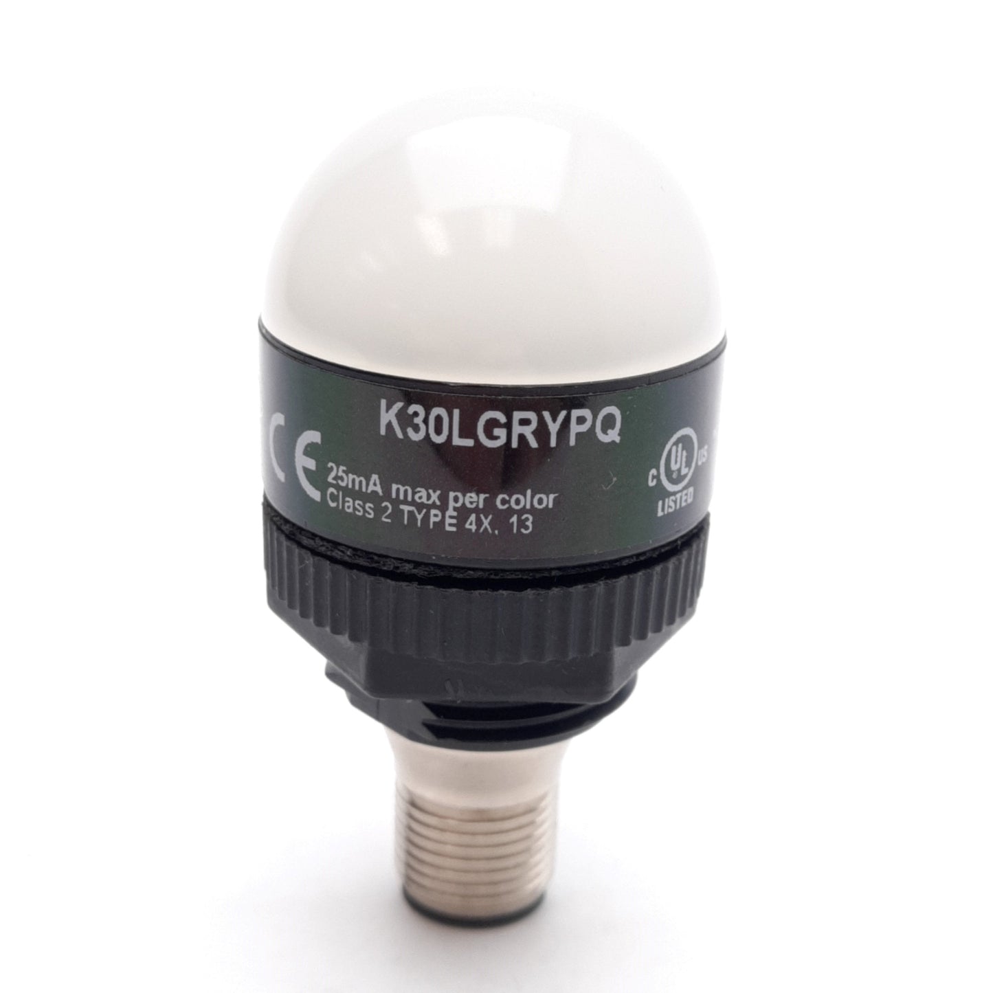 Used Banner K30LGRYPQ EZ-LIGHT 3-Color General Purpose Indicator, PNP, 10-30VDC, M12