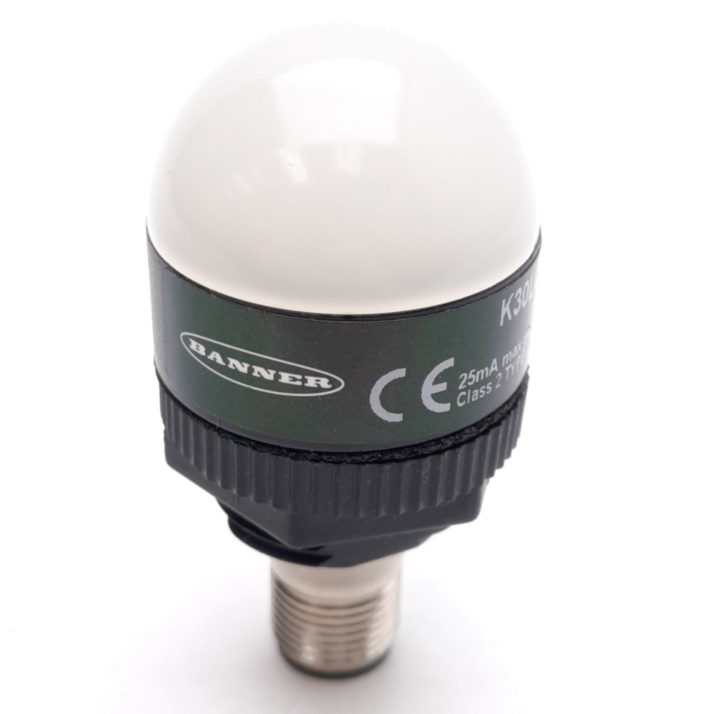 Used Banner K30LGRYPQ EZ-LIGHT 3-Color General Purpose Indicator, PNP, 10-30VDC, M12