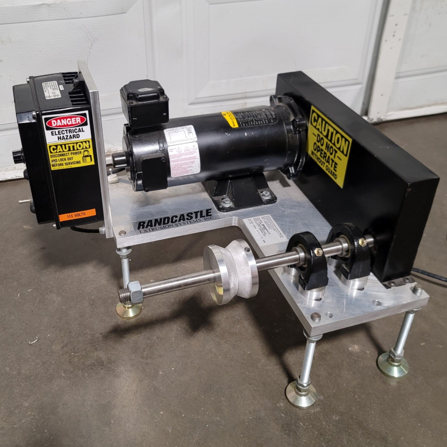 Used Randcastle 8" Wide Parallel Torque Winder For Standard 3" Paper Cores 120VAC 4A