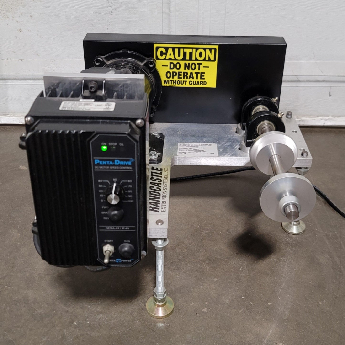 Used Randcastle 8" Wide Parallel Torque Winder For Standard 3" Paper Cores 120VAC 4A