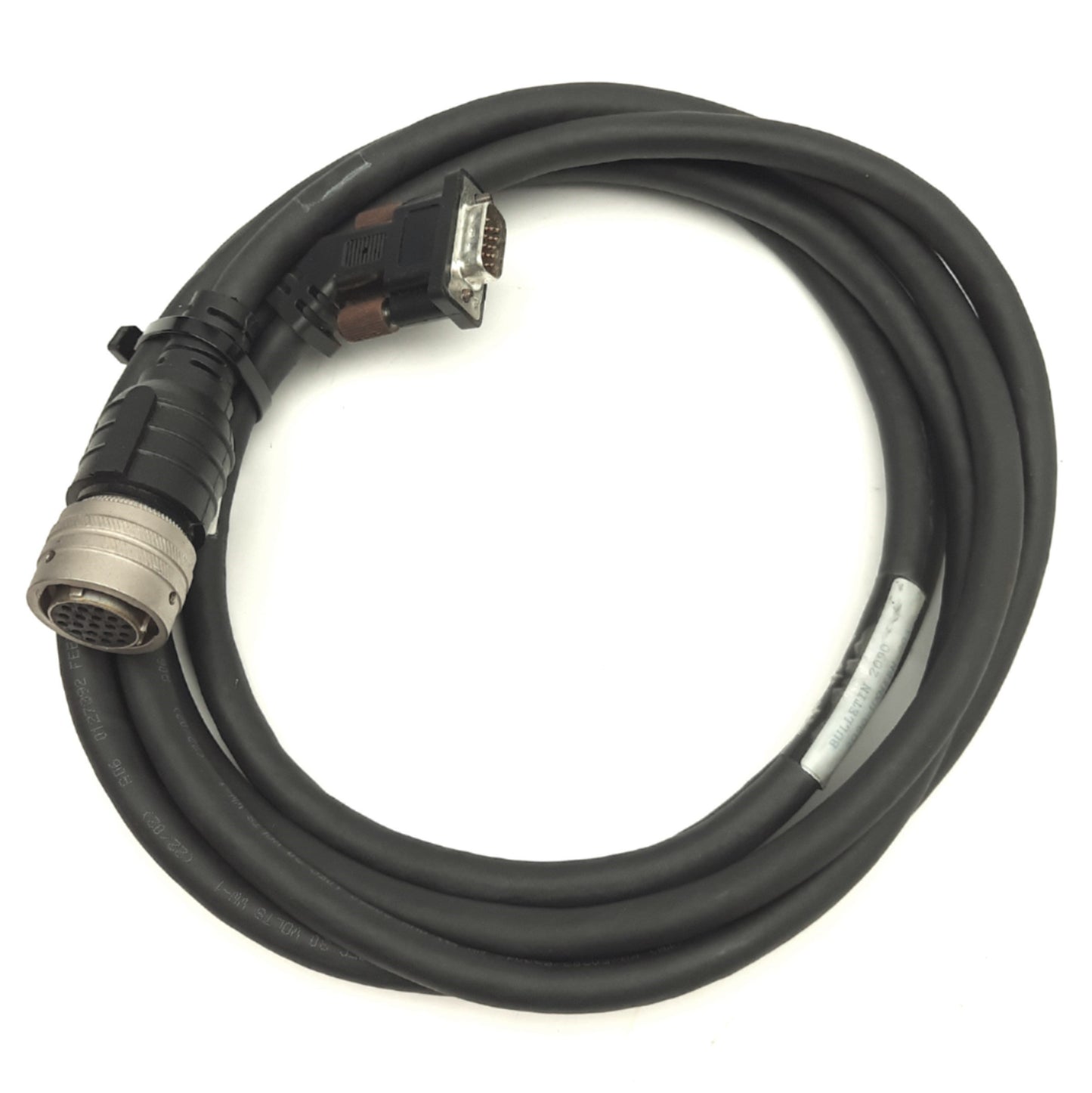 Used Allen Bradley 2090-UXNFBN-S03 N Series Motor Feedback Cable MS 19-Pin to DB15 3m