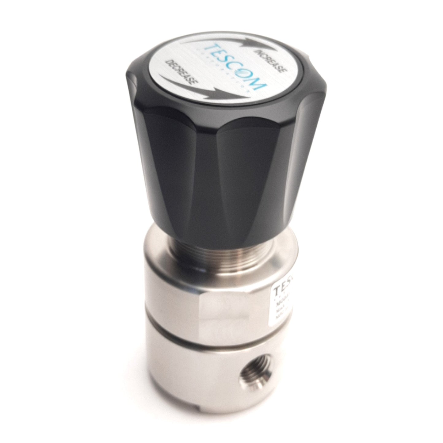 Used Tescom 44-2262-242 Regulator, Input 400psi Max, Output 100psi Max, 1/4" NPT