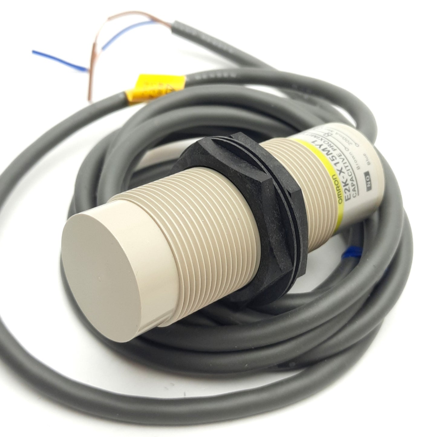 New – Open box Omron E2K-X15MY1 Capacitive Proximity Sensor, 15mm, 100-220VAC, 200mA, N/O