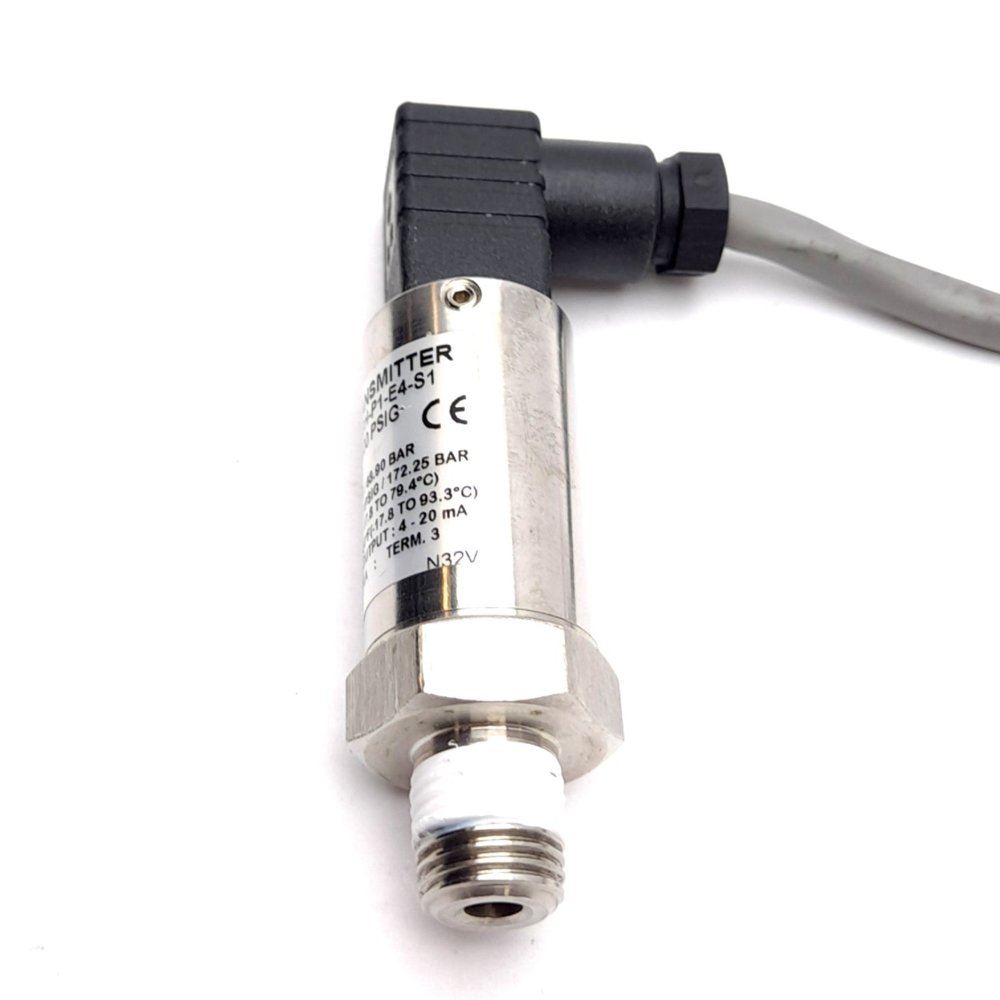 Used Dwyer 626-14-GH-P1-E4-S1 Pressure Transmitter, 4-20mA Output, 0-500psi