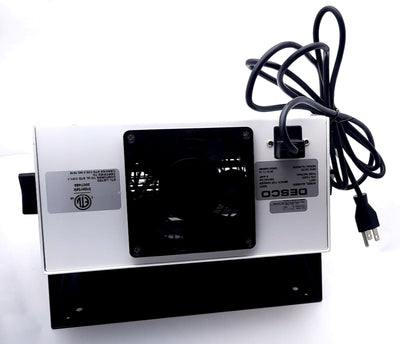 Used Desco 19500 Anti Static, Bench Top Ionizer 120VAC, 5A, 117CFM