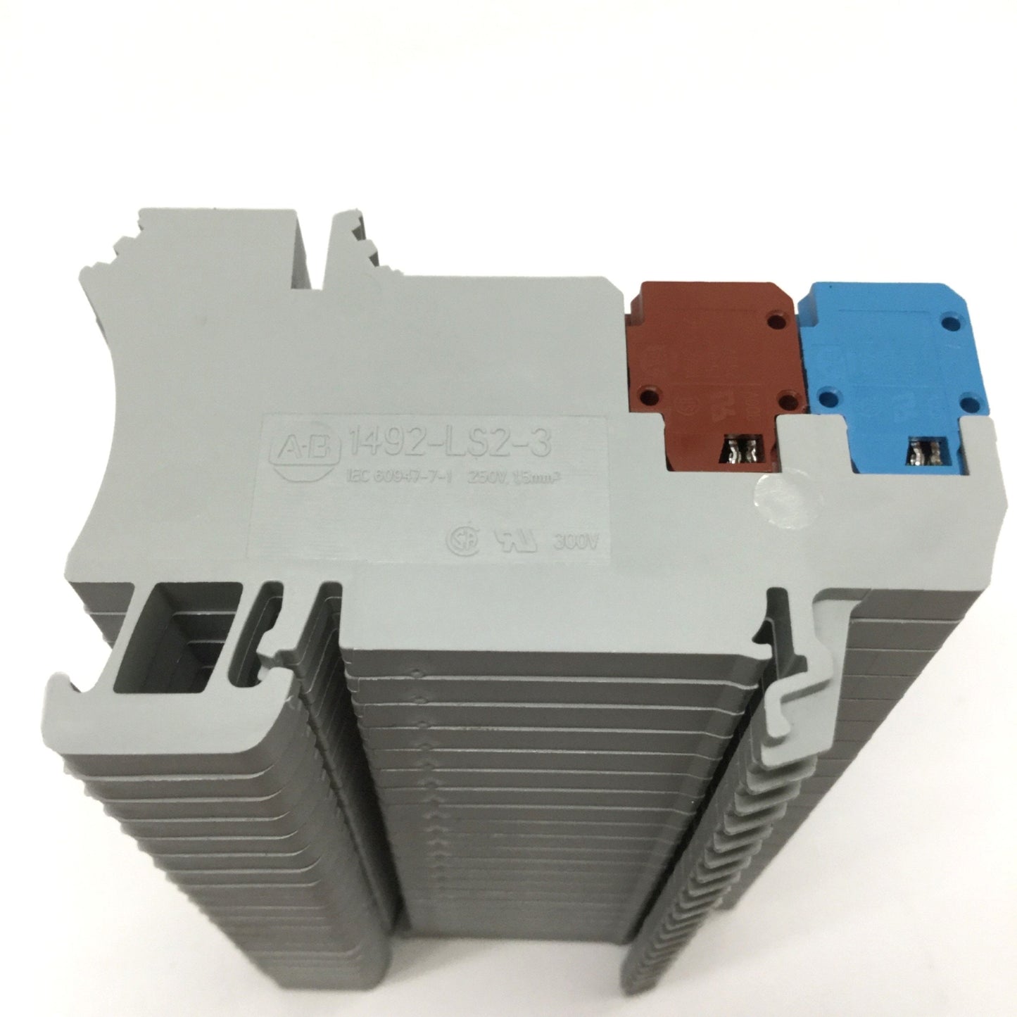 Used Lot of 19 Allen-Bradley 1492-LS2-3 Sensor Terminal Blocks, 3-Conductor, 300V 10A