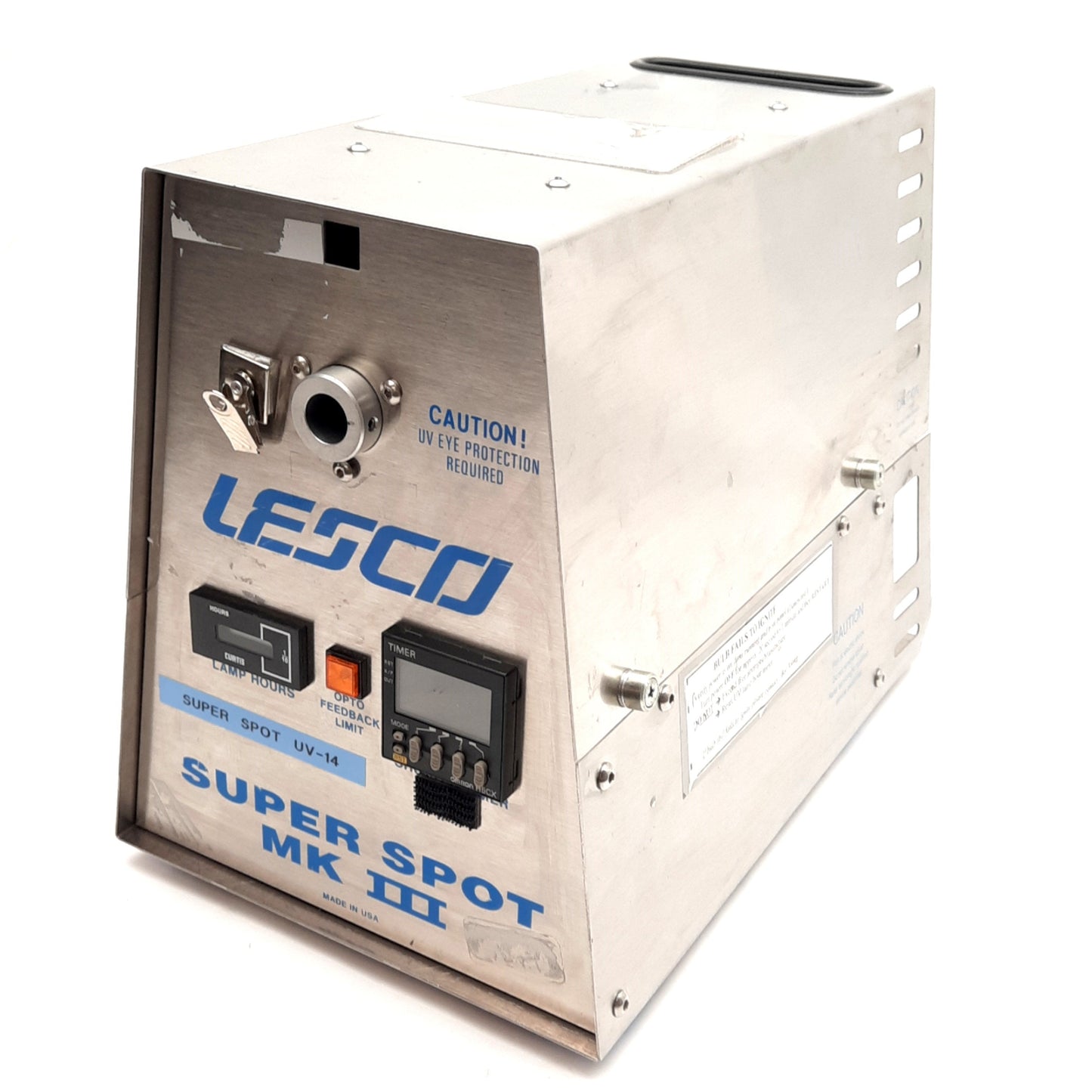 Used Lesco VSM3003 Super Spot MK III Ultraviolet Light Spot Curing System *No Bulb*