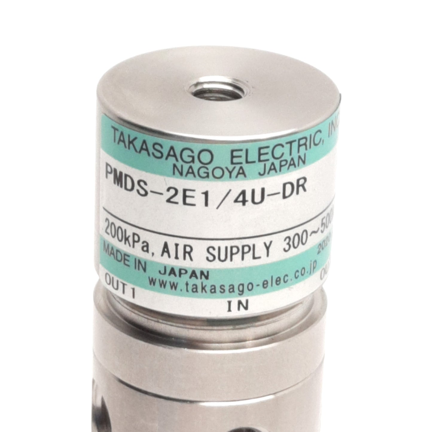 Used Takasago Electric PMDS-2E1/4U-DR Diaphragm Valve, 2 Position 3 Way, 300~500kPa