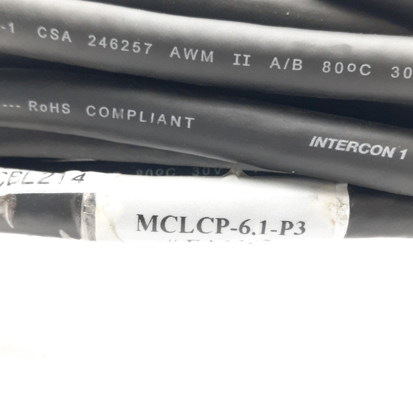 Used Intercon 1 MCLCP-6.1-P3 (Mini) Camera Link Cable, HDR Male to SDR Male, Straight