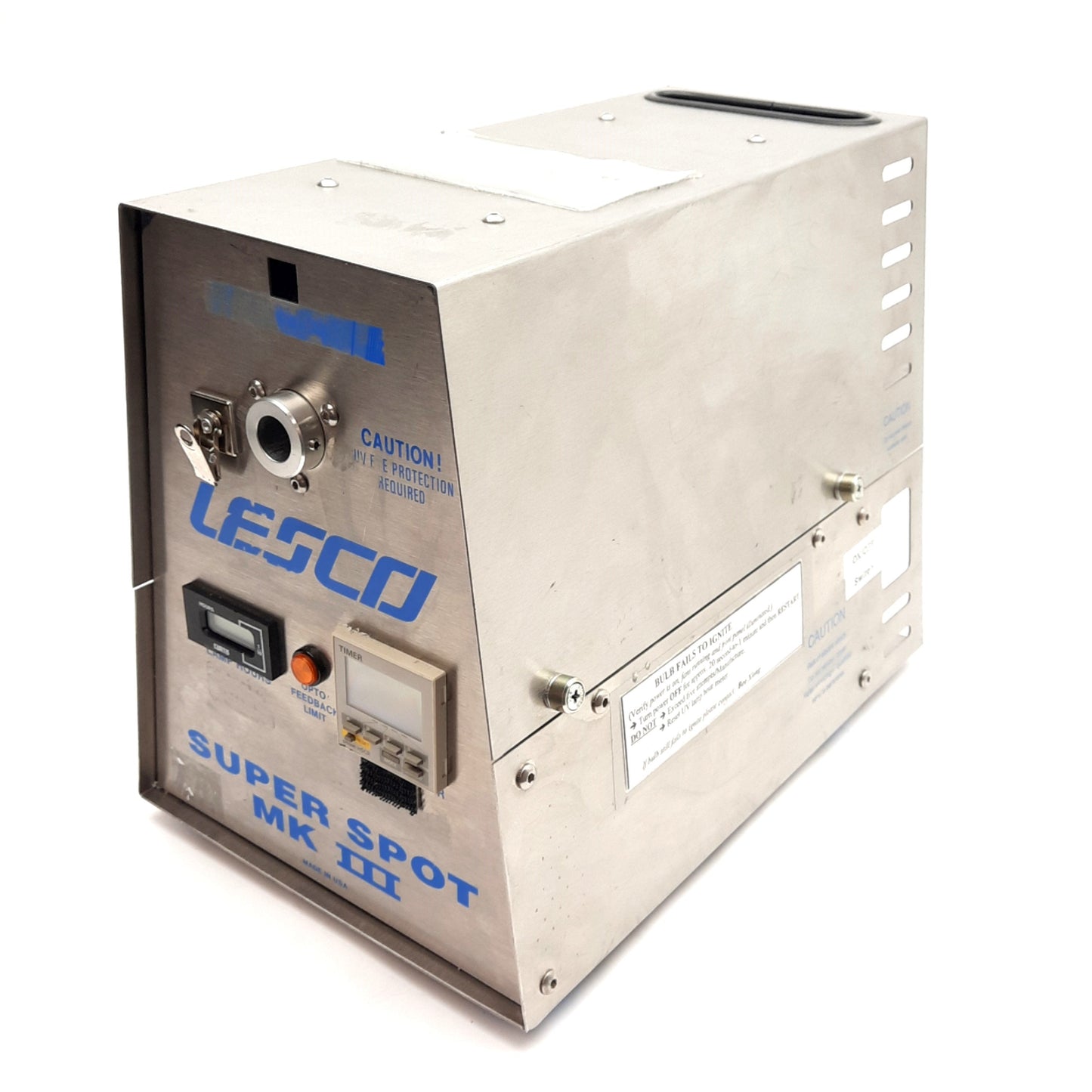 Used Lesco VSM3003 Super Spot MK III Ultraviolet Light Spot Curing System *Bad Bulb*