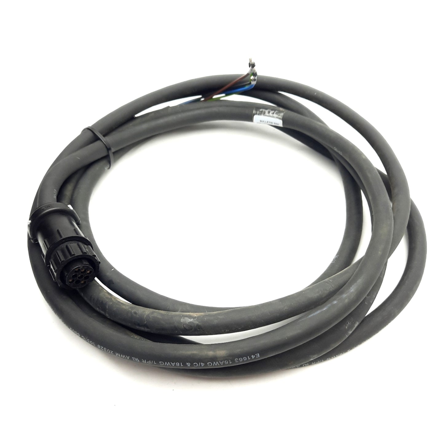 Used Allen Bradley 2090-CPBM6DF-16AA05 Kinetix Motor Cable, Power/Brake Leads, 5m