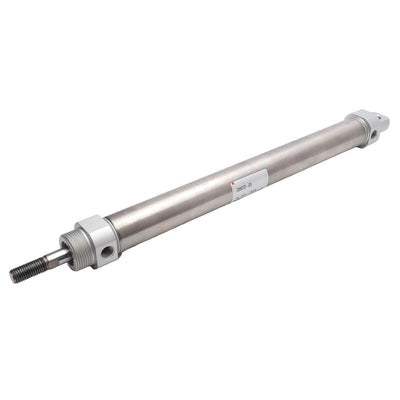 Used SMC CDM2E25-225 Air Cylinder, 1/8" RC, 145psi, 25mm Bore, 225mm Stroke