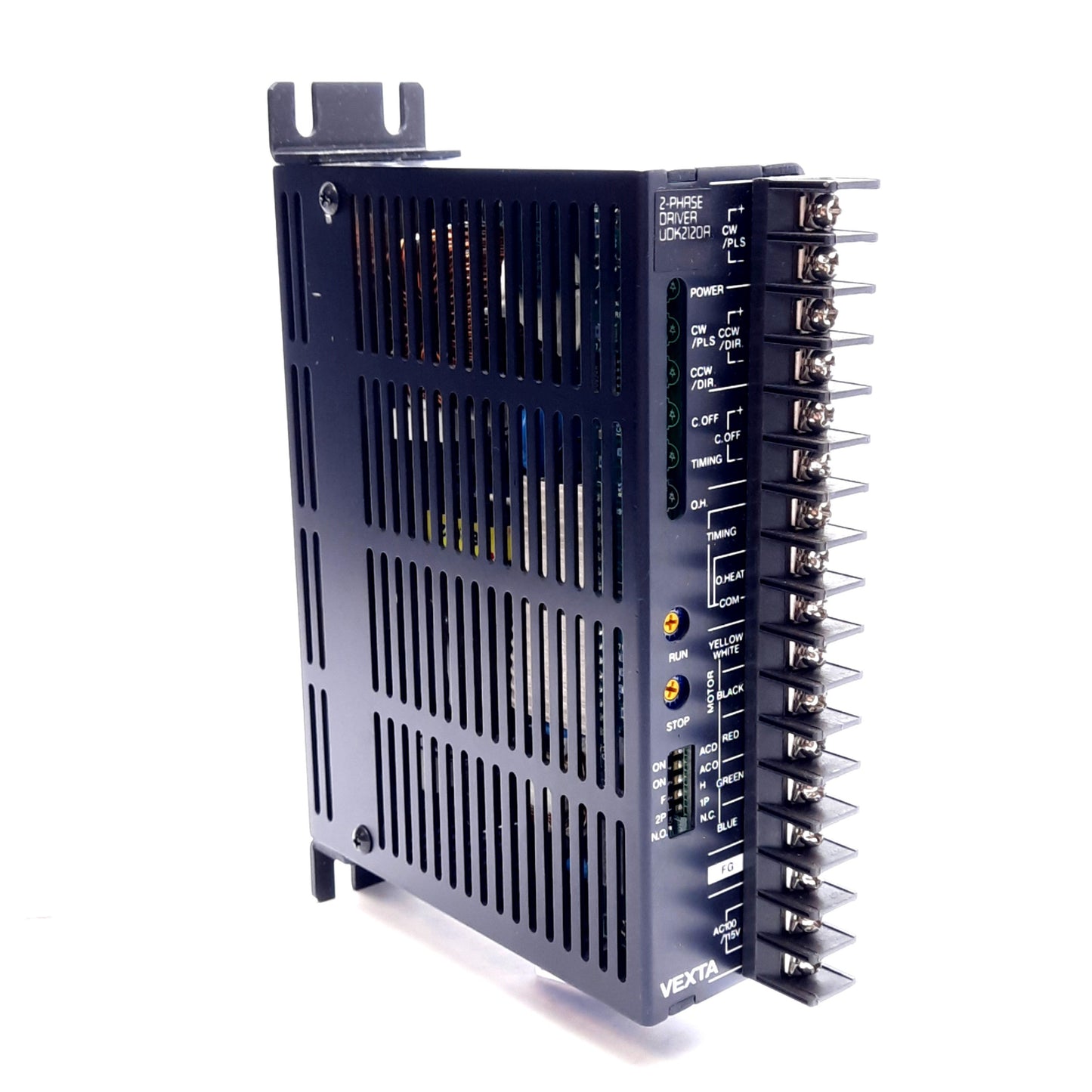Used Vexta UDK2120A Stepper Motor Driver, 2-Phase, 100/115VAC 2.2A, 0.9°/0.45° Step