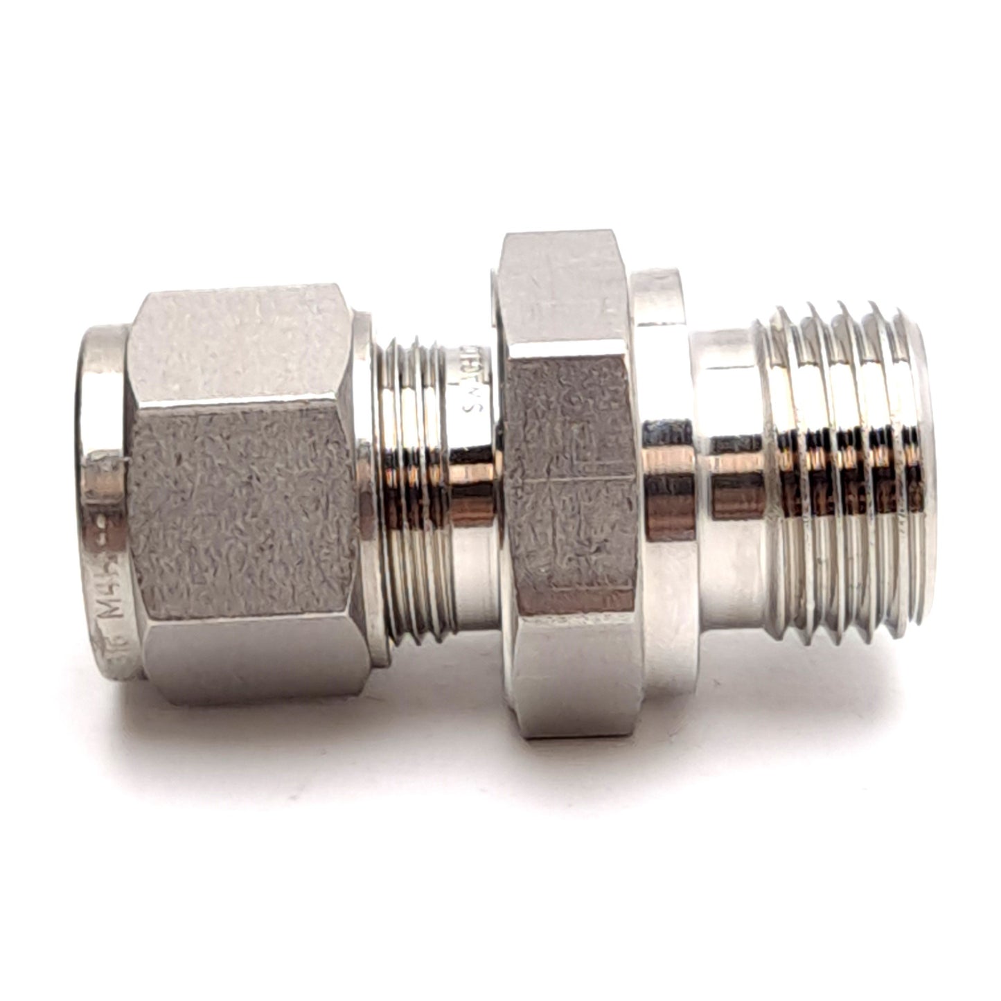 New – Open box Swagelok SS-12M0-1-8RP Tube Fitting, 12mm Tube, 1/2" Male ISO 228, 7700psig