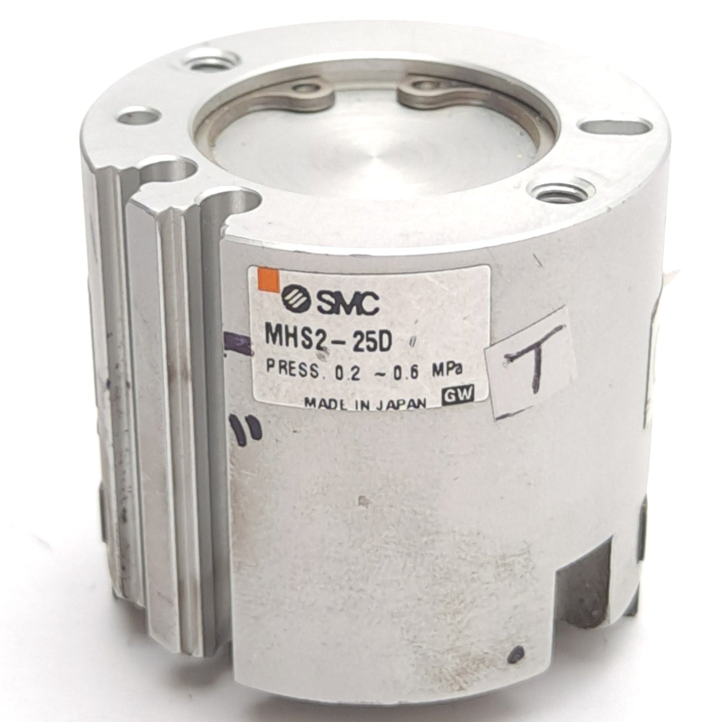 Used SMC MHS2-25D Parallel Gripper, 2-Fingers, Double Acting, Bore: 25mm, Stroke: 6mm