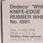 New Lot of 100 Dedeco 4981 White Flexies Knife-Edge Rubber Wheels ø5/8in Ultra Fine
