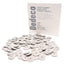 Used Lot of 100 Dedeco 4981 White Flexies Knife-Edge Rubber Wheels, ø5/8in Ultra Fine