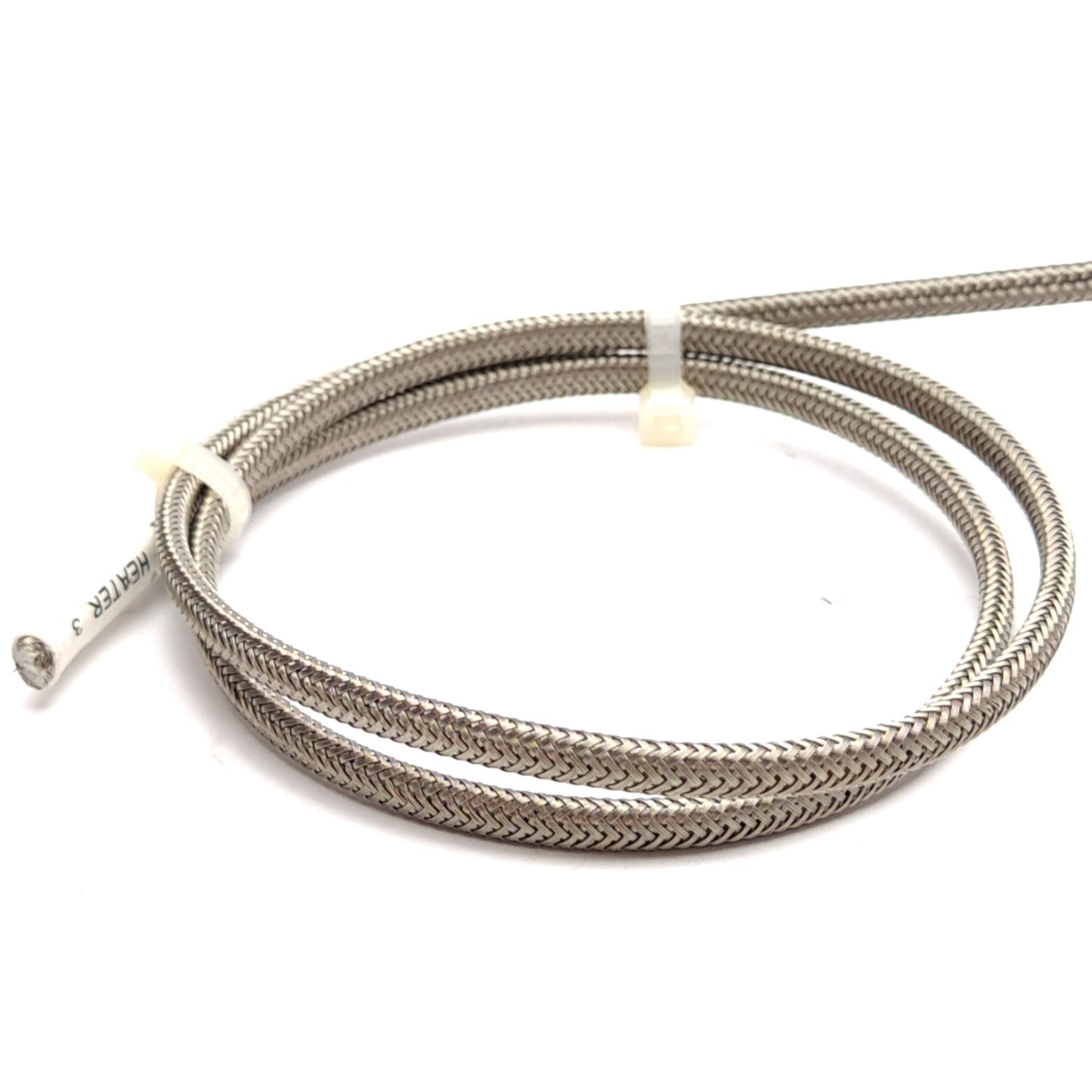 Used Watlow MB1A1JN1 Band Heater, ø1" x 1-1/2", 240V, 300W, SS Braided Lead