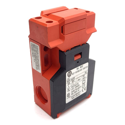 Used Allen Bradley 802F-S62P2 Interlock Safety Switch, 10A, 500VAC, 1 NO 1 NC